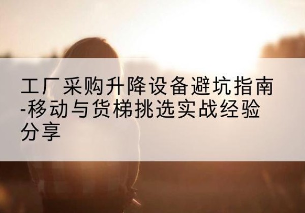 北海移动式升降机怎么选-工厂采购升降设备避坑指南-移动与货梯挑选实战经验分享